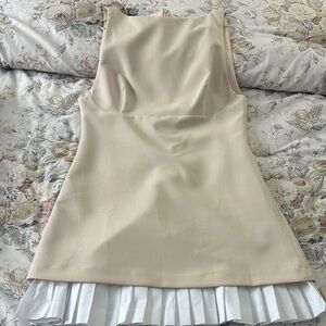 Zara Cream Sleeveless Dress